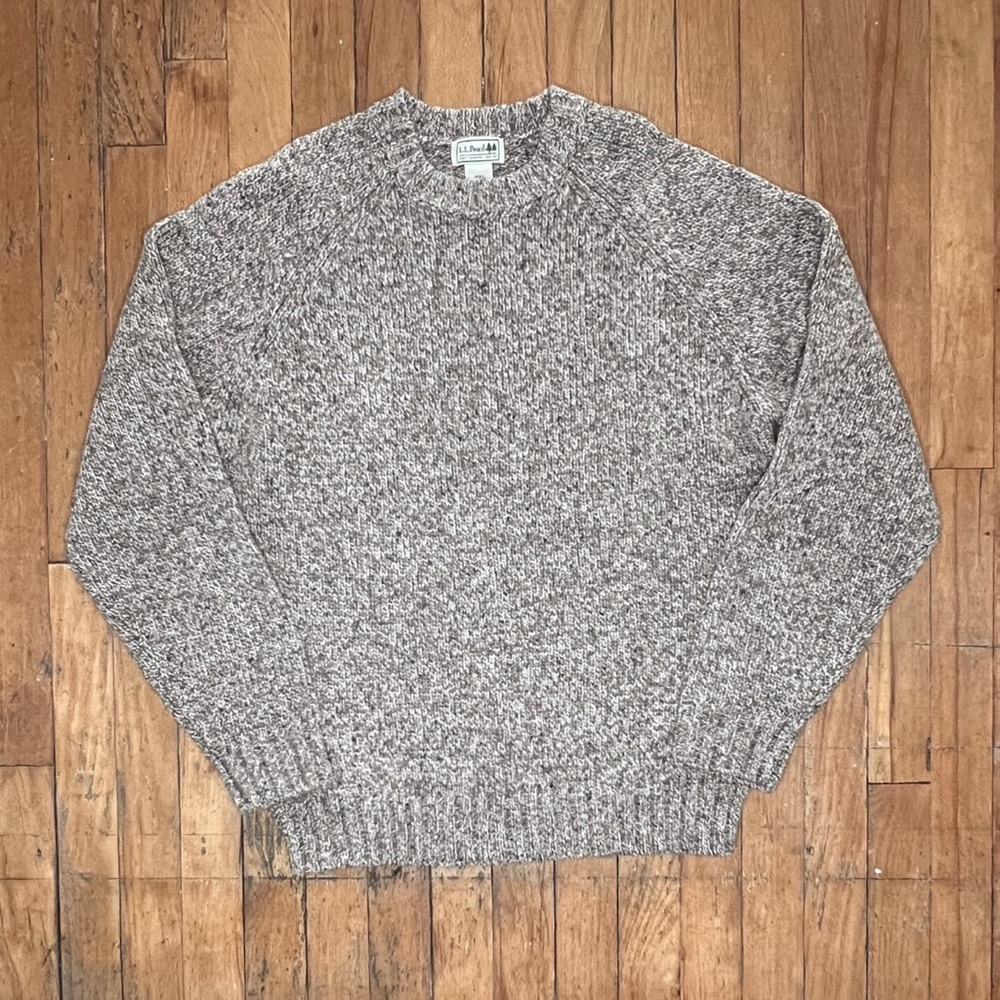 L.L. Bean Men's Beige Sweater (Size L)
